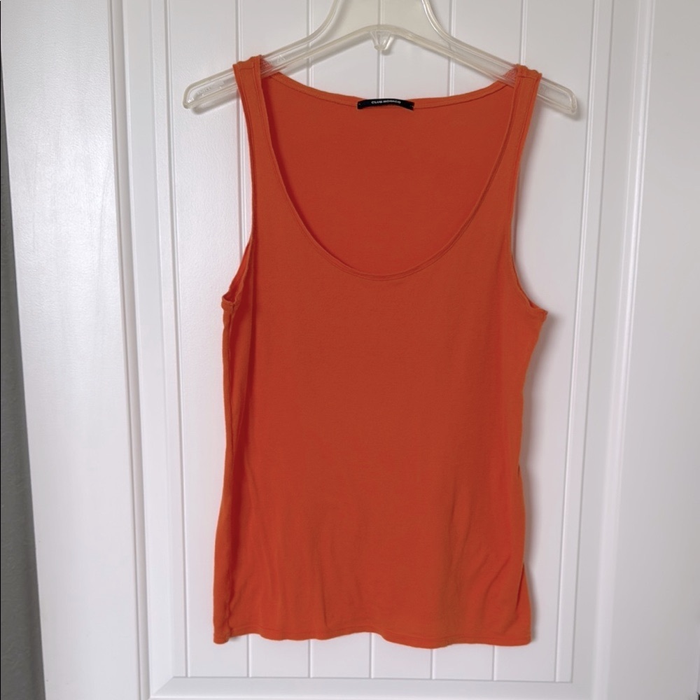 Club Monaco 100%Cotton Orange Tank Top